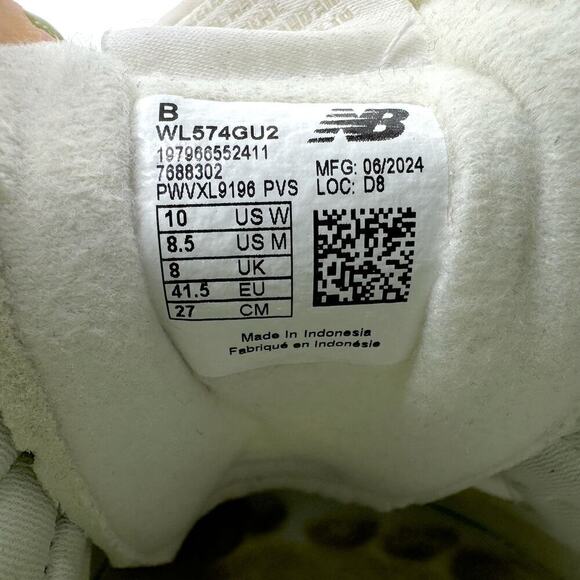 NEW BALANCE Linen & Mid-Century Pink 574 Low-Tops - Picture 8 of 9